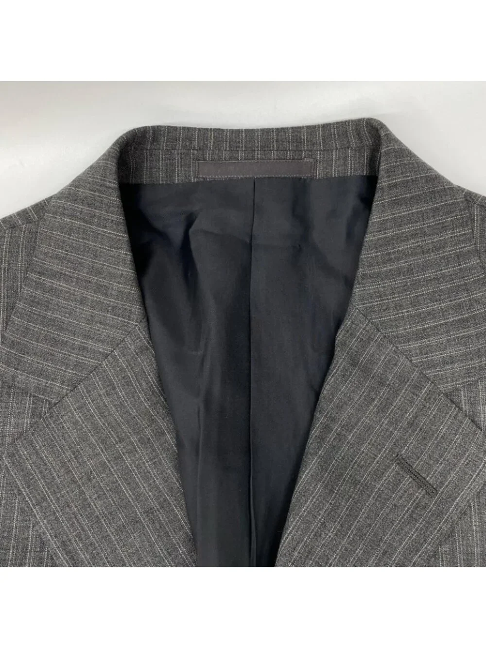 Gucci Gray Wool Striped Single Suit 46